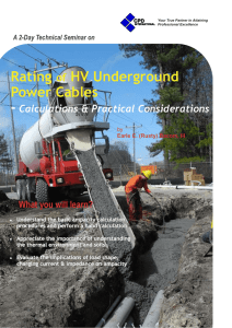 Rating of HV Underground Power Cables