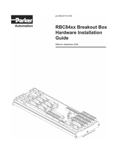 RBC84xx Breakout Box Hardware Installation Guide
