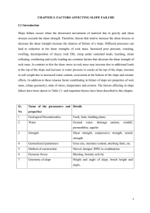 CHAPTER 2: FACTORS AFFECTING SLOPE FAILURE