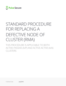 Replace Defective Cluster Node