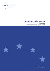 23rd version QA prospectus related issues - ESMA