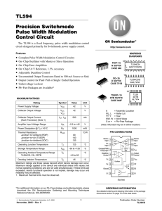 TL594 Precision Switchmode Pulse Width Modulation Control Circuit