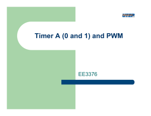 Timer A (0 and 1) and PWM
