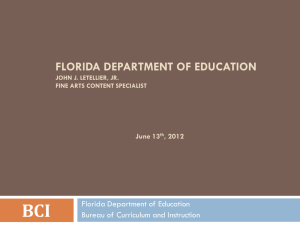 Florida`s Next Generation Sunshine State Standards (Common Core)