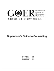 Supervisor`s Guide to Counseling