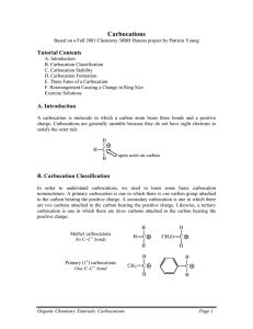 Carbocations - UCLA Chemistry and Biochemistry