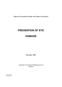 Prevention of eye damage