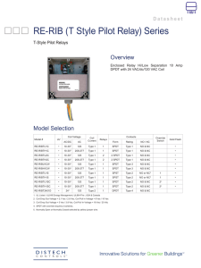 RE-RIB (T Style Pilot Relay) Series