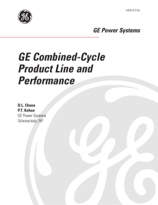 GE Combined-Cycle Product Line and Performance