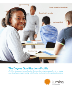 The Degree Qualifications Profile