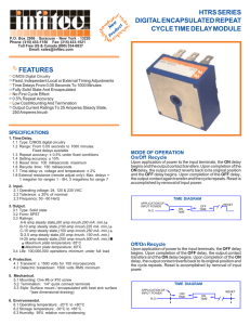 FEATURES HTRS SERIES DIGITAL ENCAPSULATED REPEAT