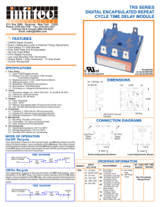 TRS SERIES DIGITAL ENCAPSULATED REPEAT CYCLE TIME