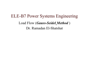 Load flow_2 - Electrical and Computer Engineering