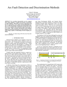 Arc Fault Detection and Discrimination Methods