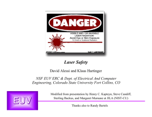 Laser Safety - University of Colorado Boulder