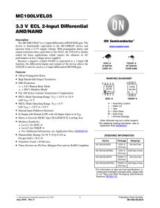 MC100LVEL05 - 3.3 V ECL 2-input Differential