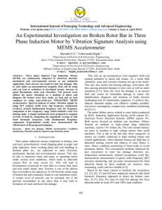 An Experimental Investigation on Broken Rotor Bar in