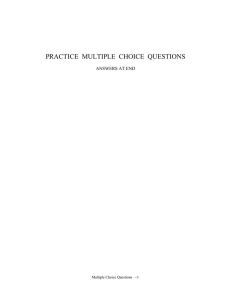 practice multiple choice questions