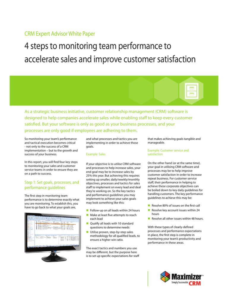 4 Steps To Monitoring Team Performance To Accelerate