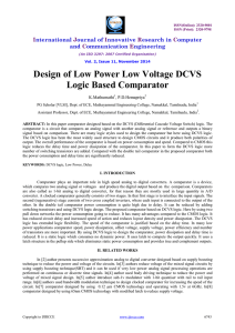 Design of Low Power Low Voltage DCVS Logic Based