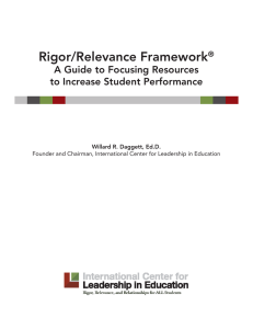 Rigor/Relevance Framework®