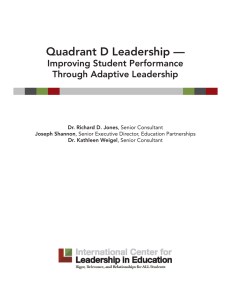 Quadrant D Leadership – Improving Student Performance Through