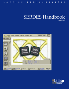 SERDES Handbook - Lattice Semiconductor