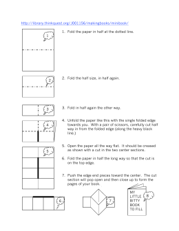 Make a six-page book out of one sheet of paper!