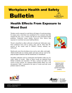 Health Effects From Exposure to Wood Dust