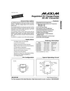 MAX619 Regulated 5V Charge-Pump DC-DC
