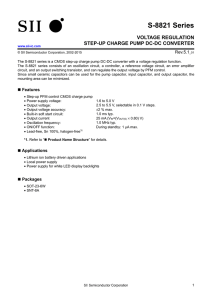 S-8821 CHARGE PUMP