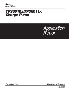 TPS6010x/TPS6011x Charge Pump