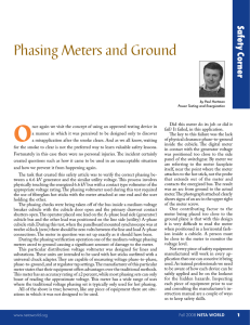 Phasing Meters and Ground