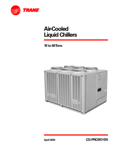 Air-Cooled Liquid Chillers 10–60 Tons