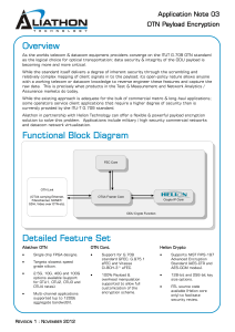 Overview Functional Block Diagram Detailed Feature Set