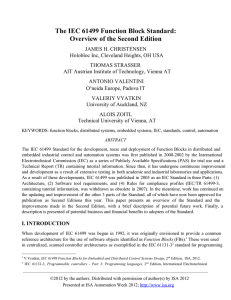 The IEC 61499 Function Block Standard: Overview of the Second