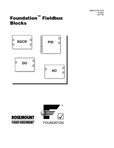 Foundation Fieldbus Blocks - Emerson Process Management