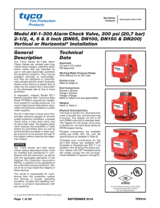 Model AV-1-300 Alarm Check Valve, 300 psi (20,7 bar) 2