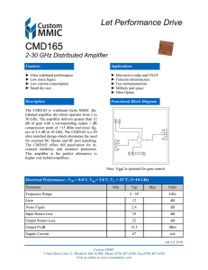 CMD165 - Custom MMIC