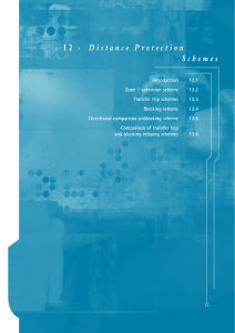 12 Distance Protection Schemes