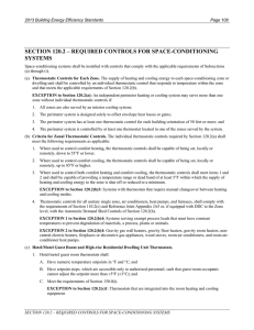 SECTION 120.2 – REQUIRED CONTROLS FOR SPACE