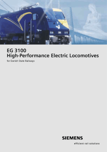EG 3100 High-Performance Electric Locomotives