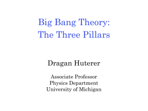 Big Bang Theory: The Three Pillars