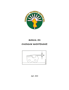 manual on chainsaw maintenance