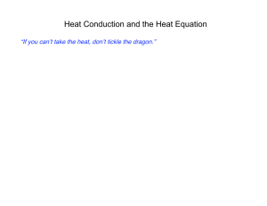 Heat Conduction and the Heat Equation