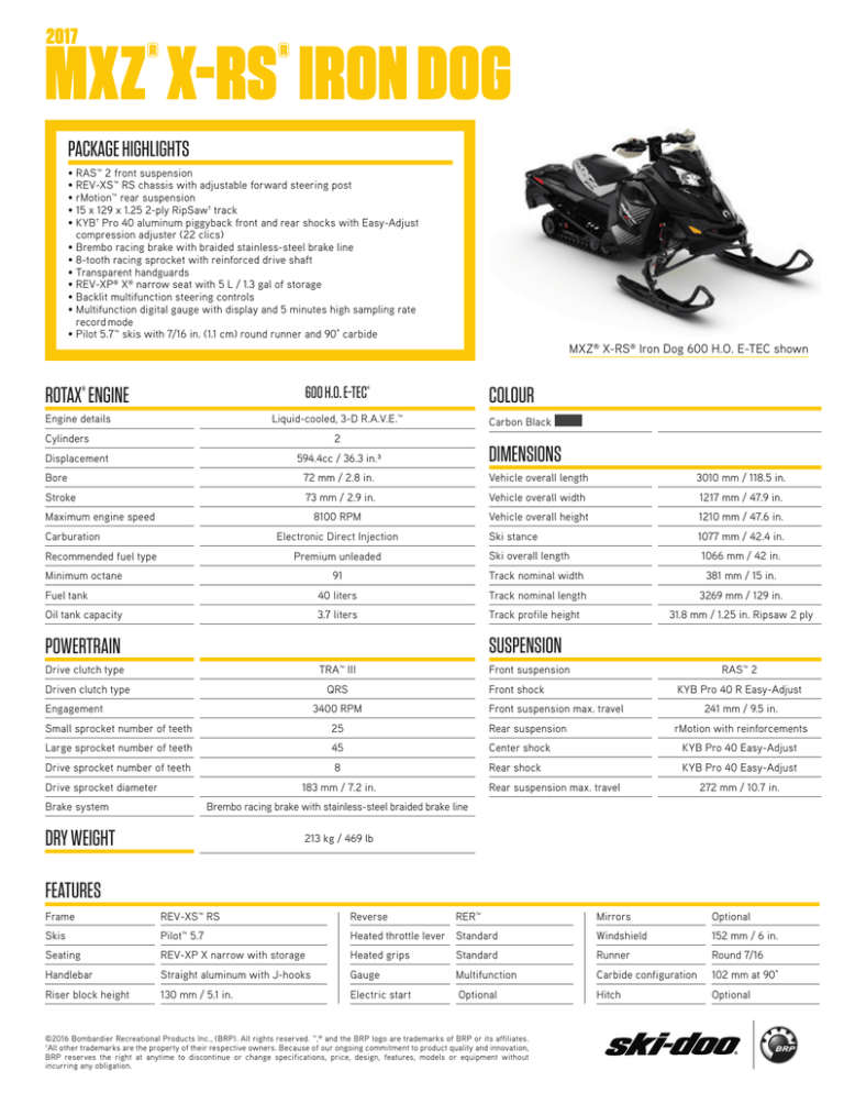 Ski-Doo 2013 MXZ X-RS 600 HO E-TEC Service Manual