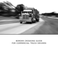 border crossing guide for commercial truck drivers