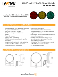 LED 8” and 12” Traffic Signal Module EV Series Ball
