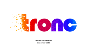 Investor Presentation September 2016