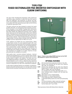 Fused Sectionalizer Pad-Mounted Switchgear